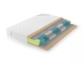 Мягкий пружинный матрас 160х200 см Lonax Classic Memory TFK 5 zone